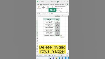 #shorts Delete invalid rows in #excel #excelshorts  #excelexpert #microsoftexcel #exceltips