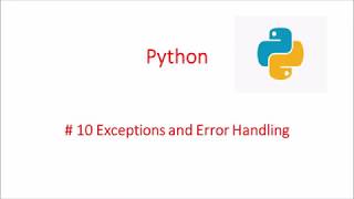 # 11 Python Exceptions and Error handling || Try Except statement
