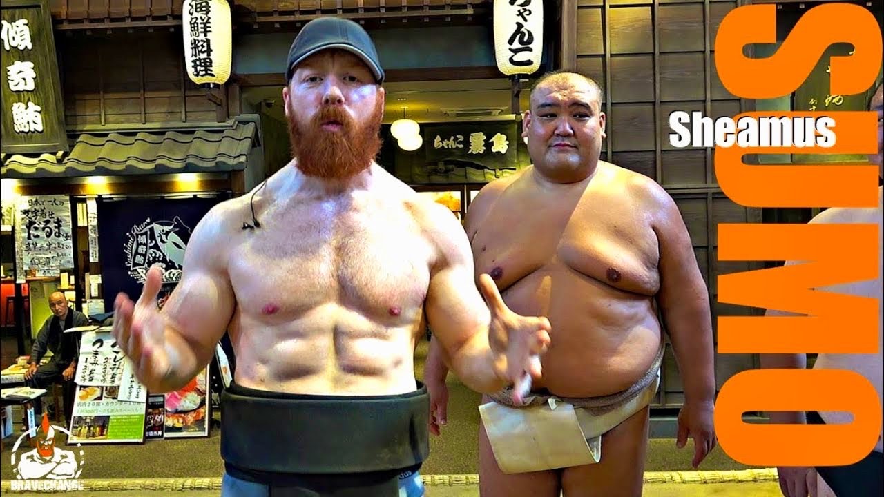 Sheamus Sumo Wrestling (WARMUP!) YouTube