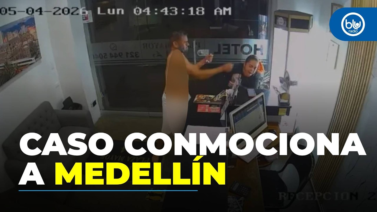 Brutal agresión de hombre a trabajadora de un hotel en Medellín por rechazar propuesta sexual