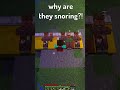 Why are my Villagers SNORING?! 🤣#shorts #minecraft
