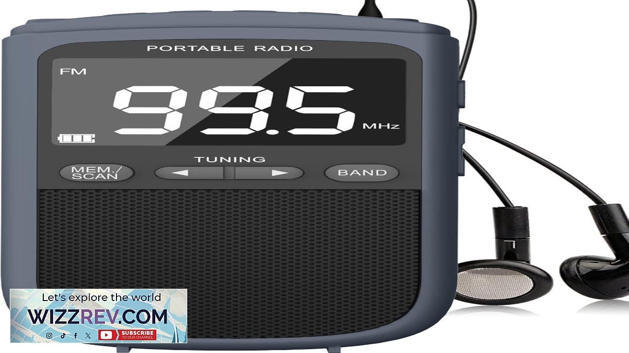 AM FM Walkman Radio:900mAh Rechargeable Portable Transistor Pocket Radio with Best Reception