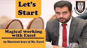 25 Shortcut Keys (Magical working with Excel) Part 01 -
