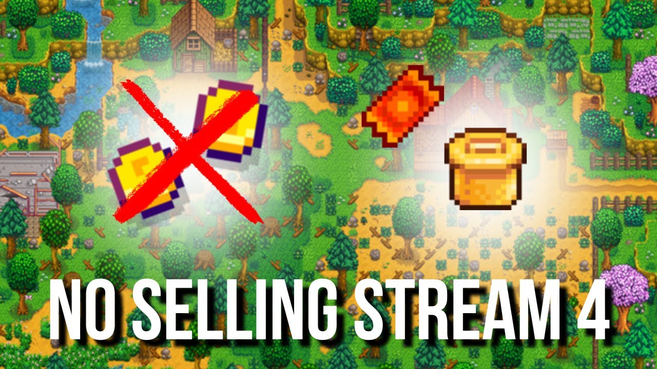 We still can't sell anything in Stardew Valley, but we have a golden Trashcan