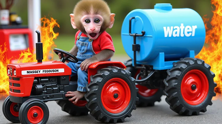 Monkey Nana was driving a tractor and discovered a stash of gold hidden under the large rock