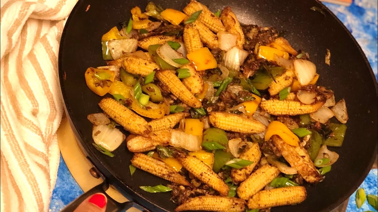 Baby Corn Salt And Pepper Easy Baby Corn Recipe Baby Corn Pepper