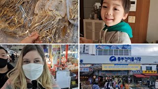 Seoul Life Vlog / Jungbu Market / Korean food and Korean Culture