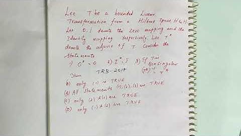 PG TRB MATHS | Functional Analysis | Properties of Adjoint Operator