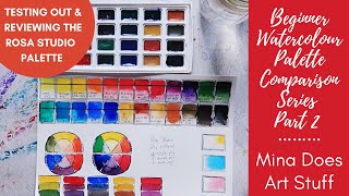 Rosa Studio Watercolour Review- Beginner Watercolour Palette Comparison Part 2  -Mina Does Art Stuff