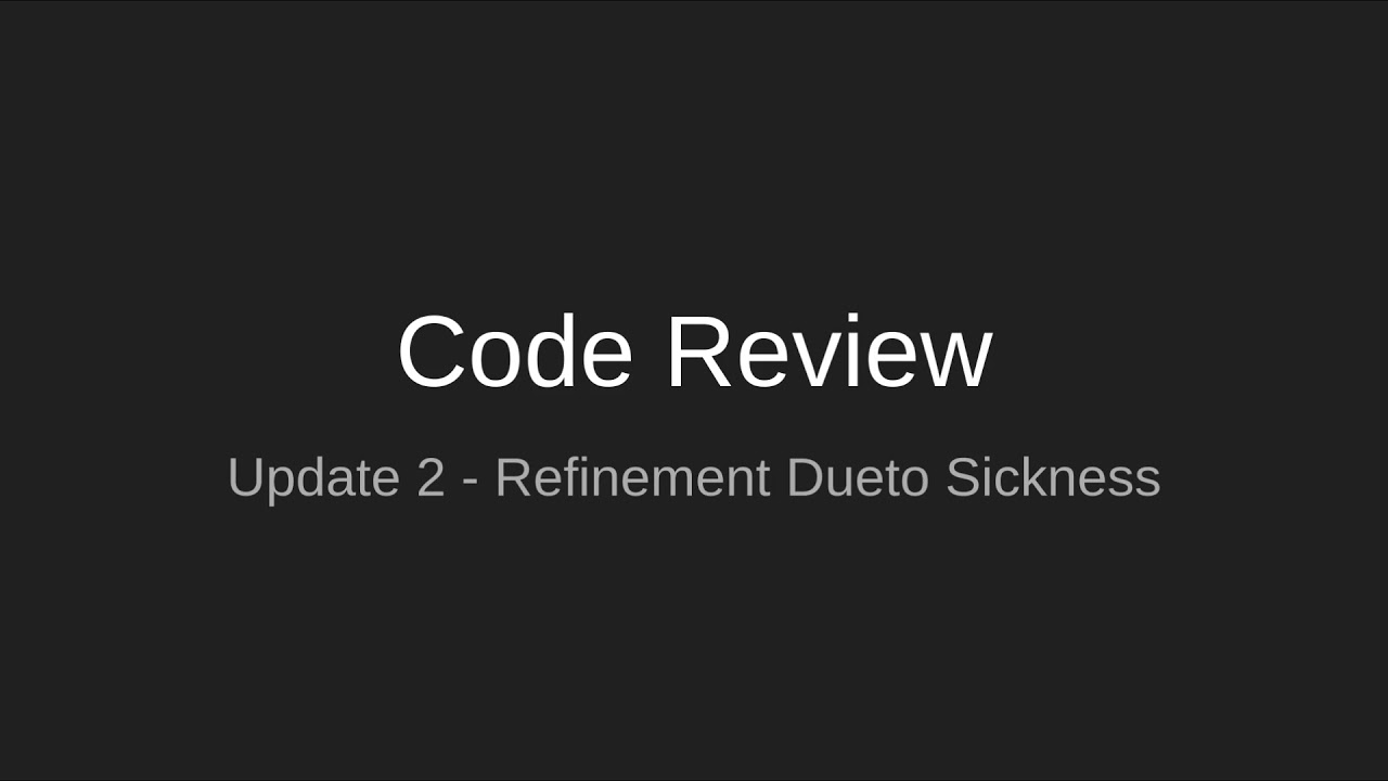 Code Review (Update 2) - YouTube