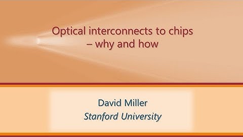 Optical interconnects to chips - why and how