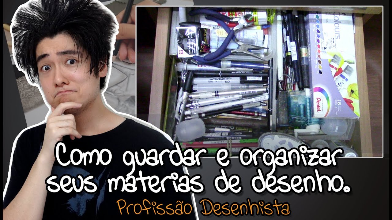 Como guardar e organizar materiais de desenho - Profissão Desenhista