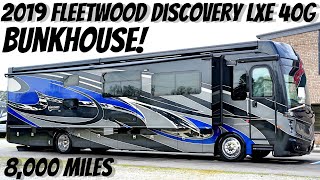 2019 Fleetwood Discovery LXE 40G BUNKHOUSE 380HP Cummins Diesel Pusher at Porter’s RV  $199,900