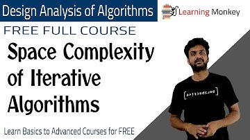 Space Complexity of Iterative Algorithms || Lesson 34 || Algorithms || Learning Monkey ||