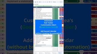How to add a second deadline calendar to your Automated Task Tracker in Google Sheets! #tasktracker