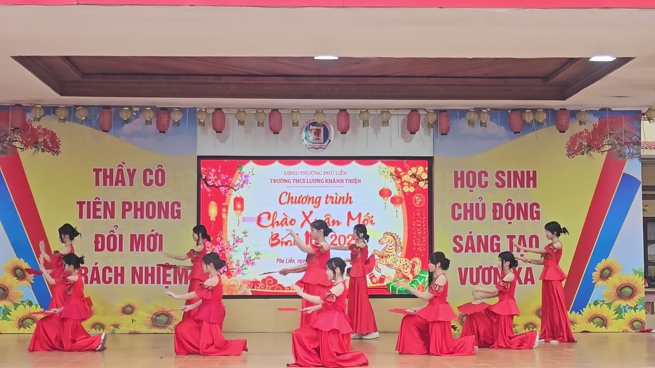 Thư pháp - 9A1 -  Chào Xuân Bính Ngọ 2026 - THCS Lương Khánh Thiện