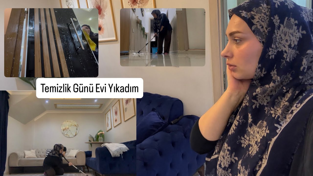 Temizlik 🧹Günü Evi Resmen Yıkadım Haftalık Temizlik Rutinim 🧼