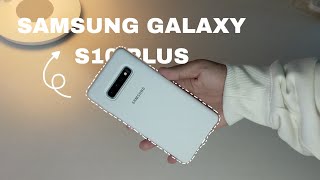 [ 언박싱 📦 ] Samsung Galaxy S10 Plus + Accessories | 미적인 | 프리즘 화이트 🐻‍❄️❄️