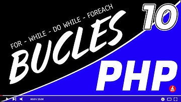 #10 ✅ Los BUCLES en PHP | ciclos repetitivos - for - while - do while - foreach | Introduccion a PHP