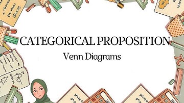 CATEGORICAL PROPOSITION, VENN DIAGRAM AND THEIR DISTRIBUTION. Logical reasoning, NTA NET, Paper 1.