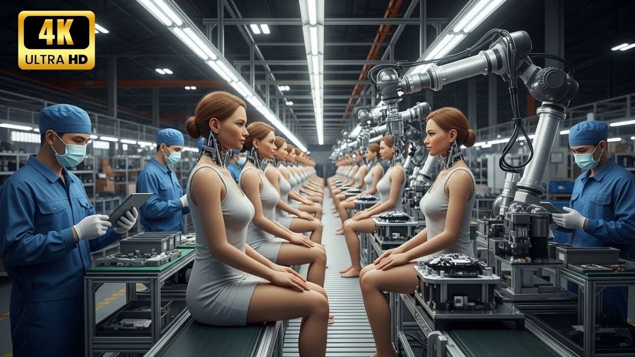 How Indistinguishable-from-Humans Robots Are Made  Silicone Factory ASMR – Full Production Process