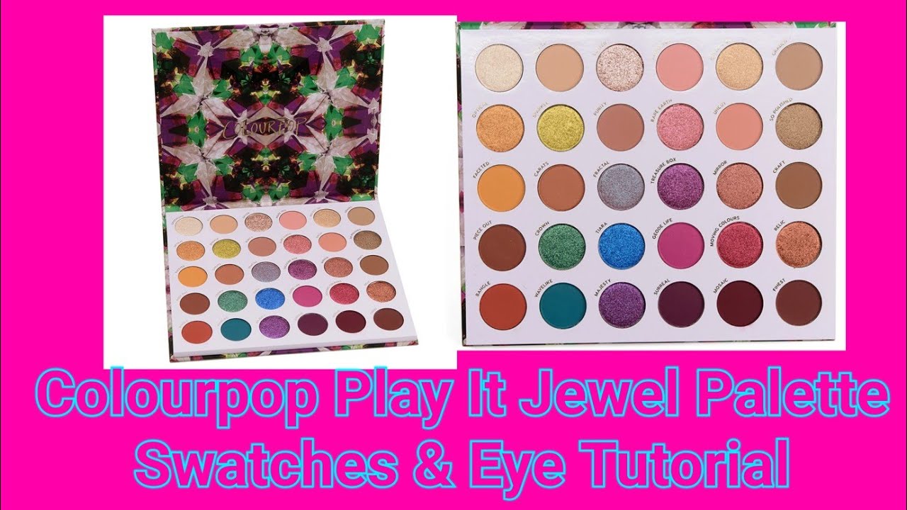 Colourpop Play It Jewel Palette ♡ Swatches & Eye Tutorial