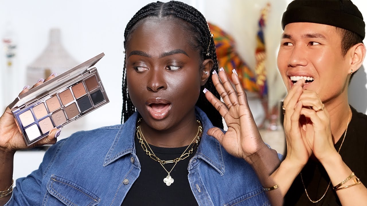 Dark Skin Woman Tries Patrick Ta' Major Dimension Palette // OHEMAA