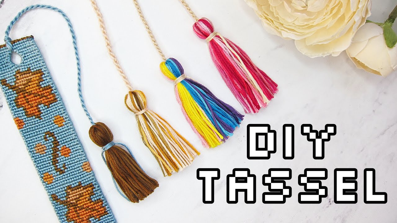DIY tassel with thread  VLATKAKNOTS TUTORIALS 