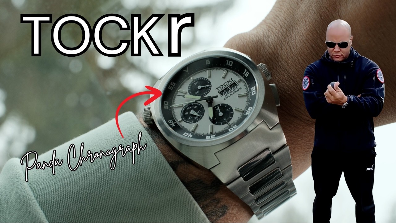 TOCKR Panda Chronograph Automatic Watch HANDS ON! - YouTube