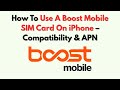 كيفية استخدام بطاقة SIM Boost Mobile على IPhone التوافق واسم نقطة الوصول 