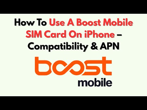 كيفية استخدام بطاقة SIM Boost Mobile على IPhone التوافق واسم نقطة الوصول