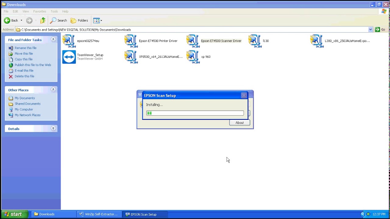 Epson ET4500 Scanner Driver, Setup YouTube