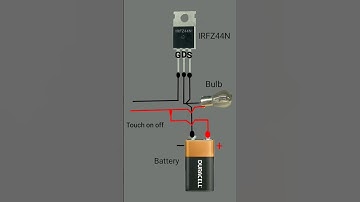 IRFZ44N Mosfet project। touch switch circuit #electrical