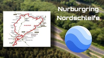 Nurburgring Nordschleife lap on Google Earth