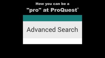 How to Use ProQuest Like a Pro