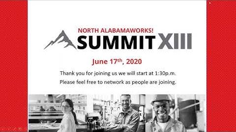 North AlabamaWorks Virtual Workforce Summit XIII - June 17, 2020