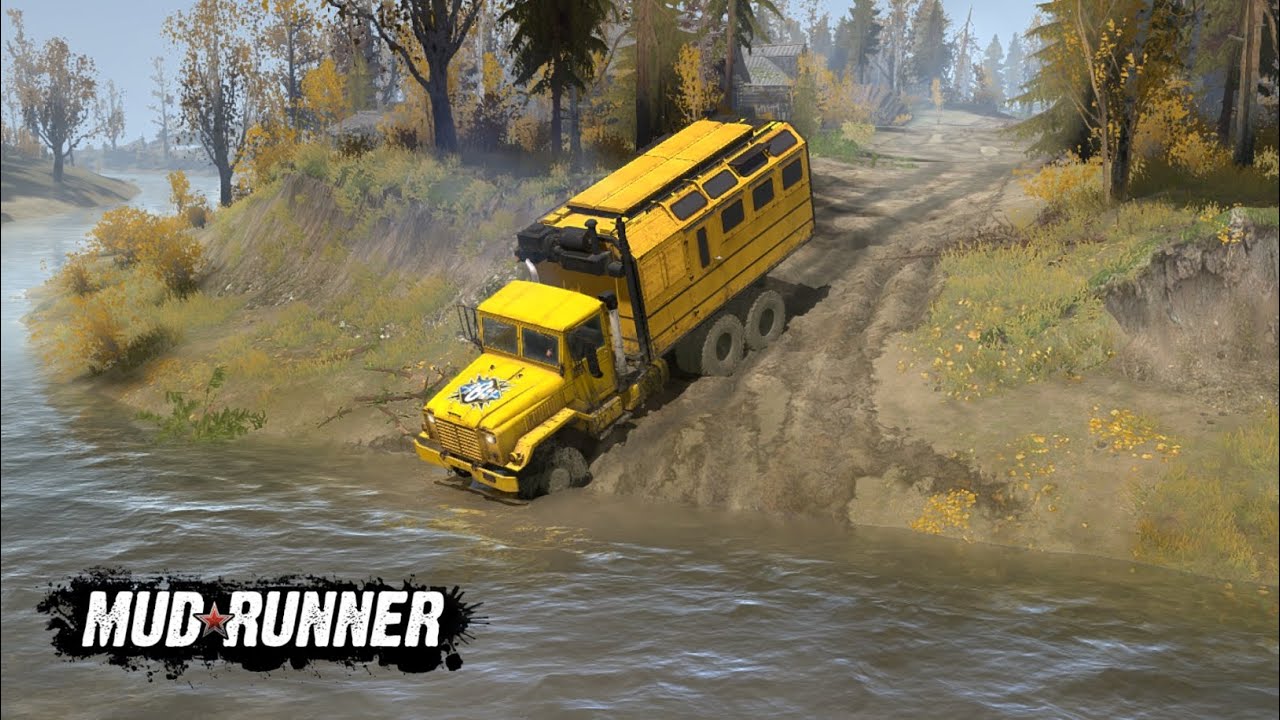 CAN I PASS THIS DANGEROUS RIVER⚠️ Mudrunner Gameplay