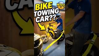 E-bike Tows a Car??? #559 #fyp #automobile #ebike #viral #crazy #800lbs#foryou