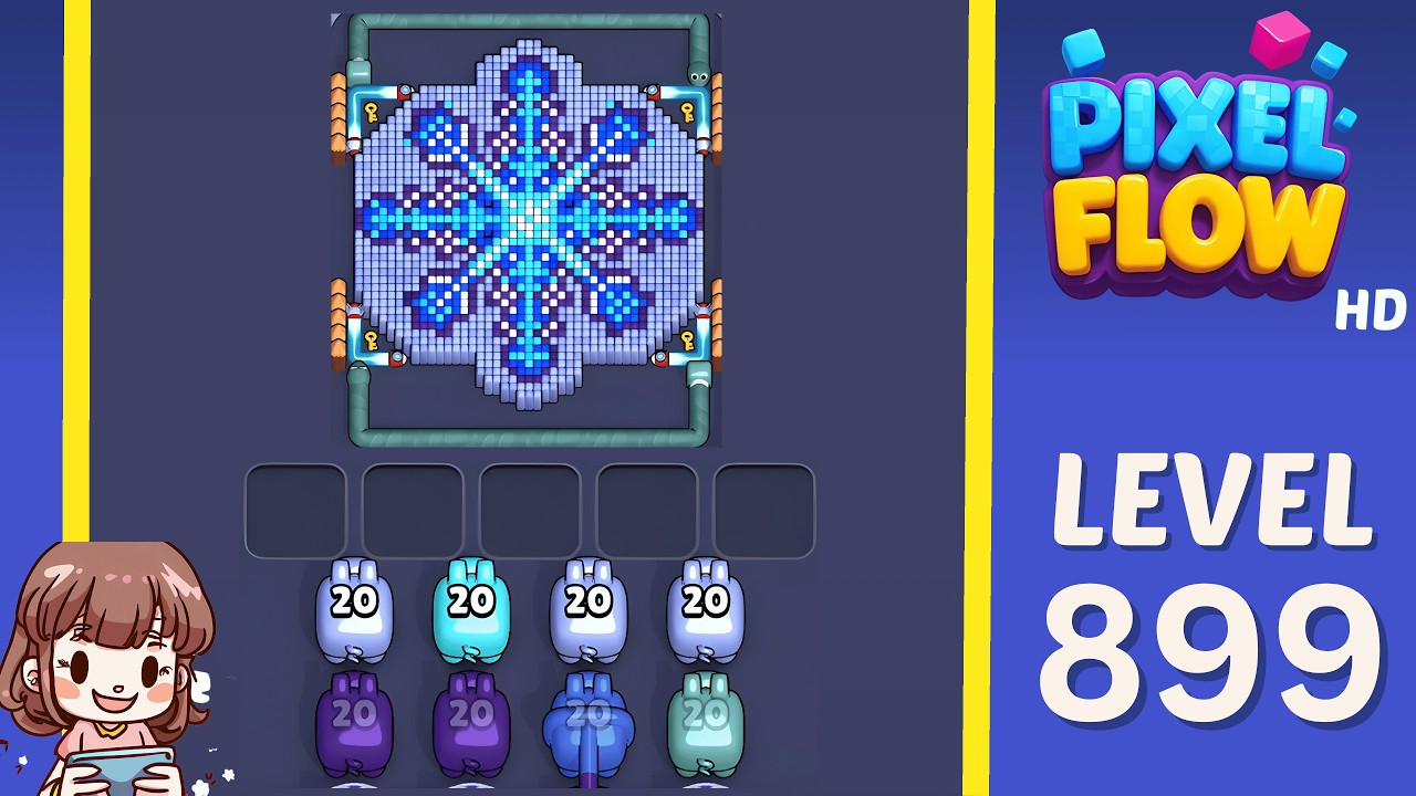 Pixel Flow Level 899 Solution Walkthrough - YouTube