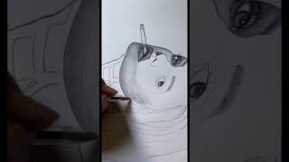 رسم فتاة بالقلم الحبر الجاف/تعلم الرسم بالحبر الجاف