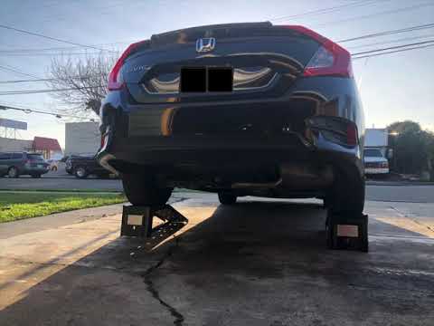 2018 Honda Civic Muffler Delete sound test - YouTube