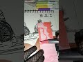 easy bookmark aesthetic design #youtubeshorts #drawing #border #painting #schoolproject #artwork