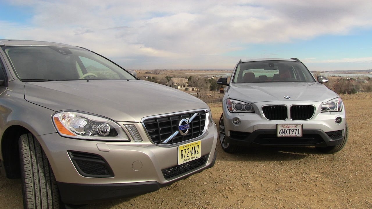 2013 Volvo XC60 versus BMW X1 060 MPH Mashup Review YouTube