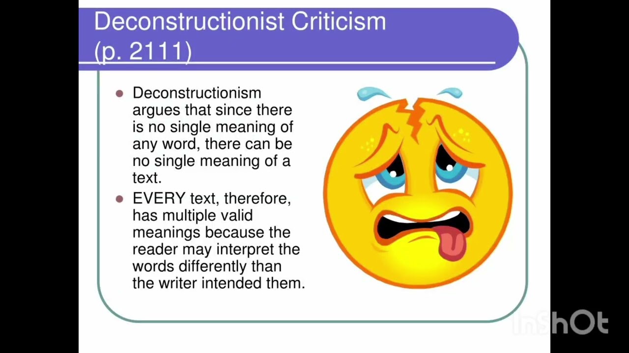 Structuralism - Post structuralism/ Formalist and deconstructionist criticism in Tamil