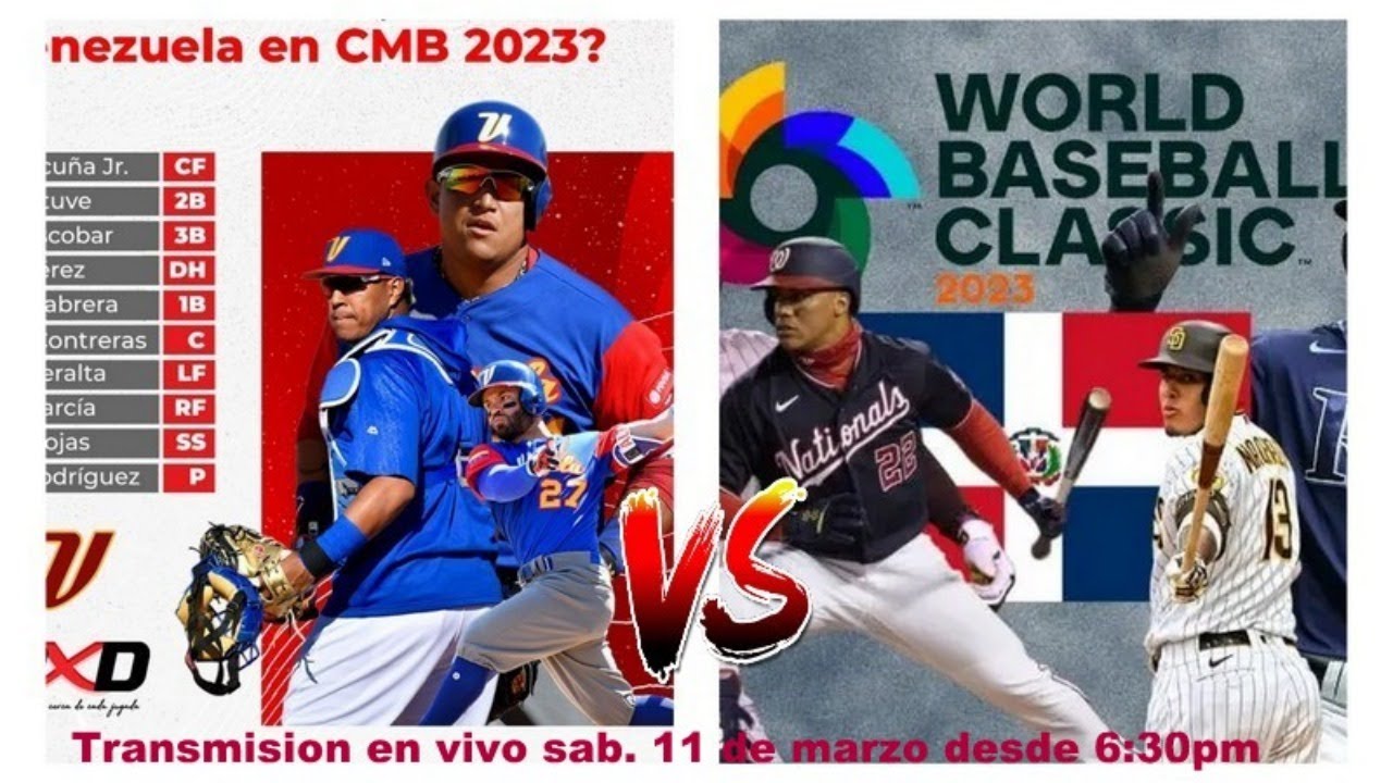 clasico mundial de beisbol 2023 dominicana vs venezuela YouTube