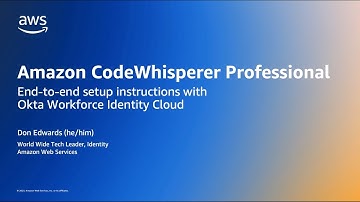 Setup Amazon CodeWhisperer Professional with Okta Workforce Identity Cloud & AWS IAM Identity Center
