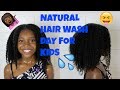 Natural Hair Wash Day Routine For Kids | Kinky Curly Hair | 4A 4B 4C Hair