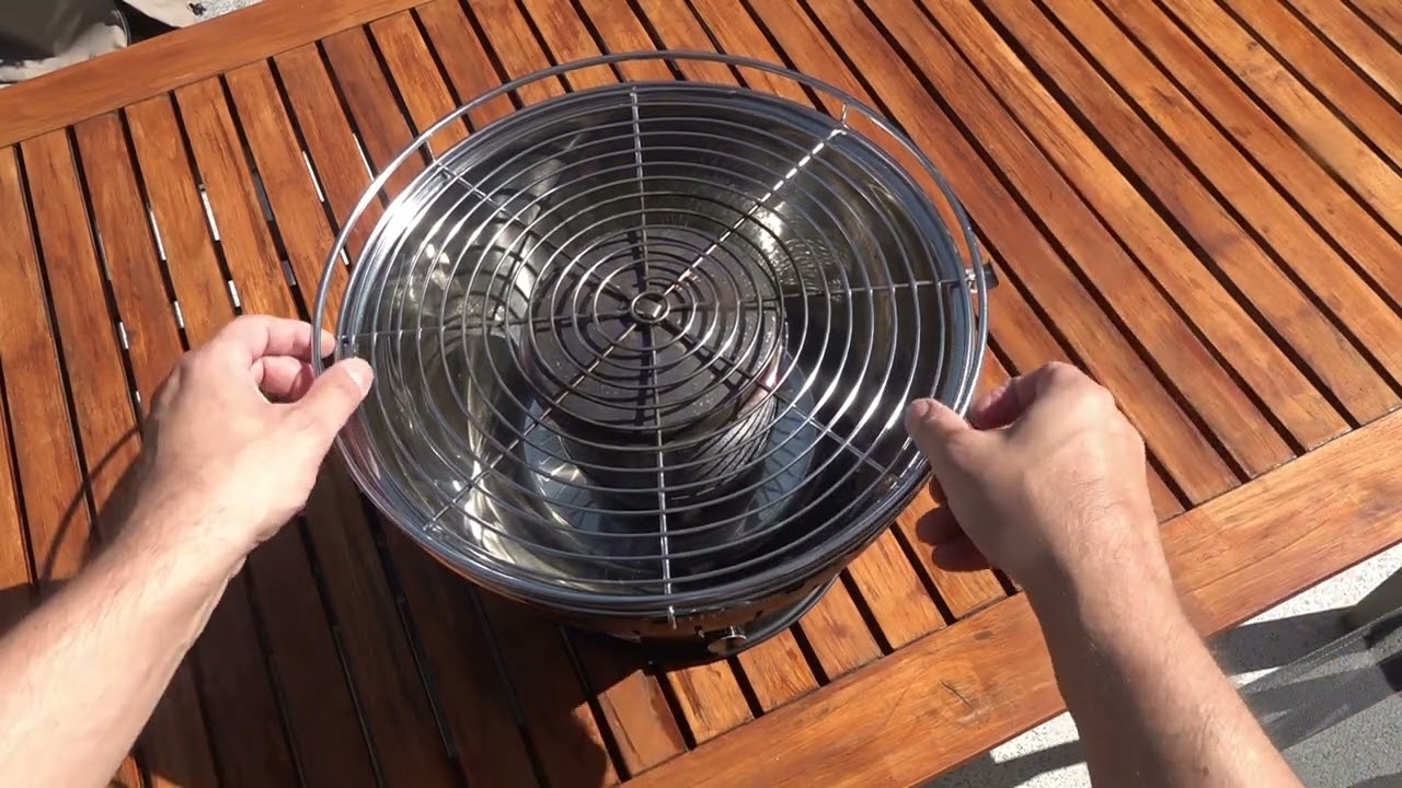 Kohle Tischgrill mit Ventilator, so funktioniert das