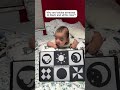 Babies love black and white because their developing eyes