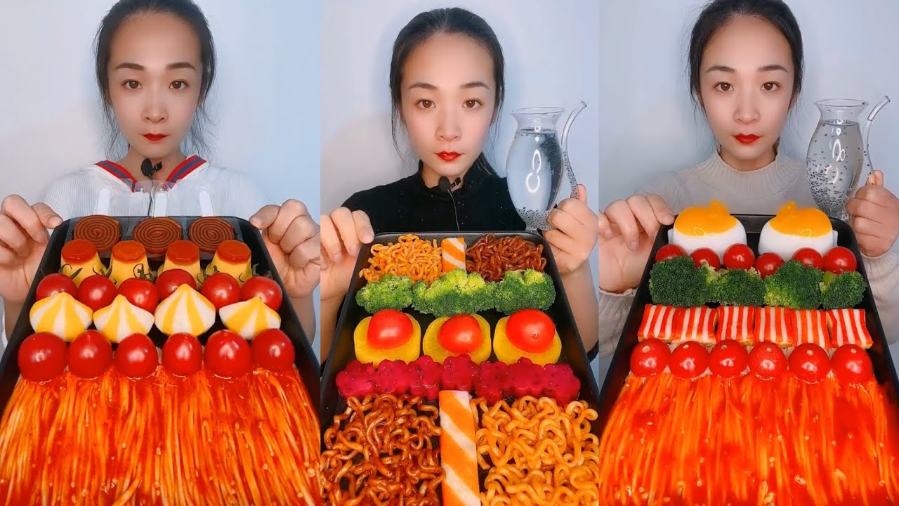 Chinese mukbang eating soo fast can you do that 🌶 🔥 Eating Sound 너무 빨리 먹는 중국 먹방 너 할 수있어